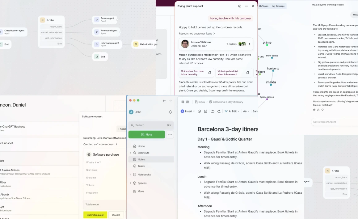 OpenAI Agent Builder examples